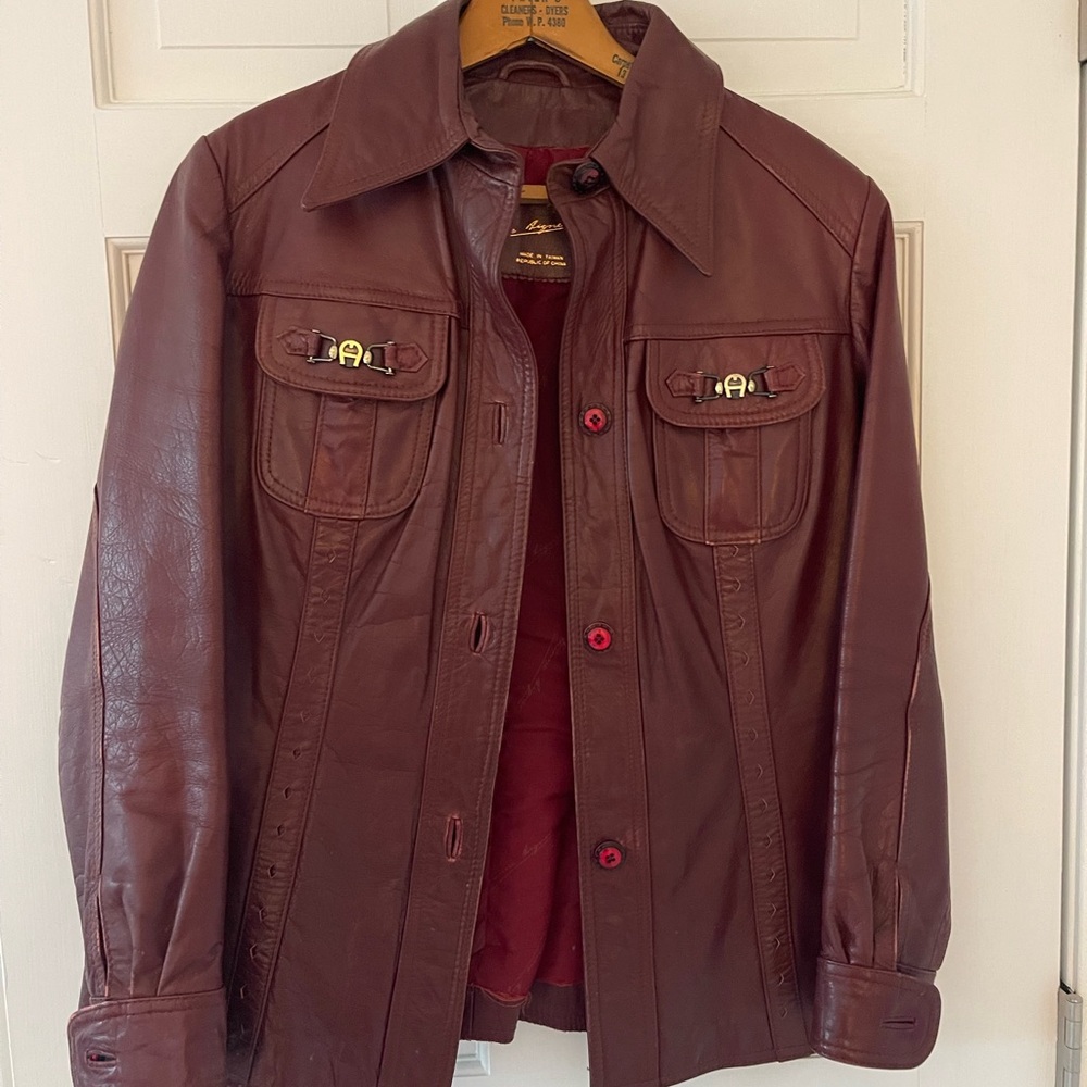 Vintage Etienne Aigner leather jacket 12